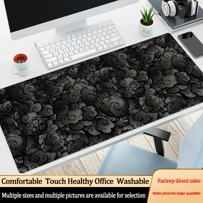 Japanese Black Clouds Mouse Pad Kawaii Computer Desk Mat Office Carpet Large Gaming Mousepad Non-Slip Rubber Laptop Accessories
Japanese Black Clouds Mouse Pad Kawaii Computer Desk Mat Office Carpet Large Gaming Mousepad Non-Slip Rubber Laptop Accessories