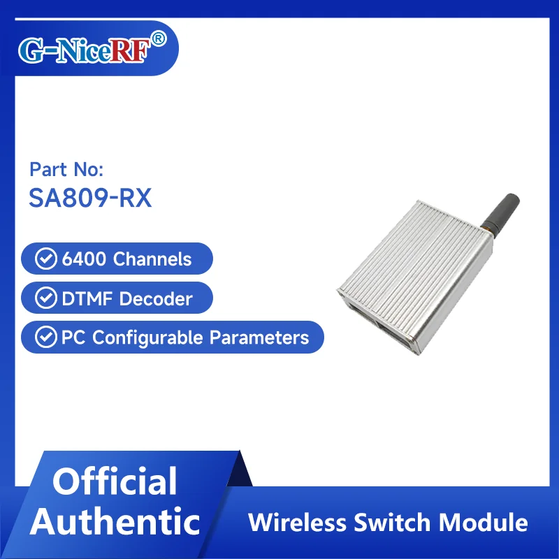 4PCS/Lot SA809-RX Walkie Talkie Control Wireless Switch Module with DTMF Decoder 6400 Channels Long Distance With Rod Antennas
4PCS/Lot SA809-RX Walkie Talkie Control Wireless Switch Module with DTMF Decoder 6400 Channels Long Distance With Rod Antennas