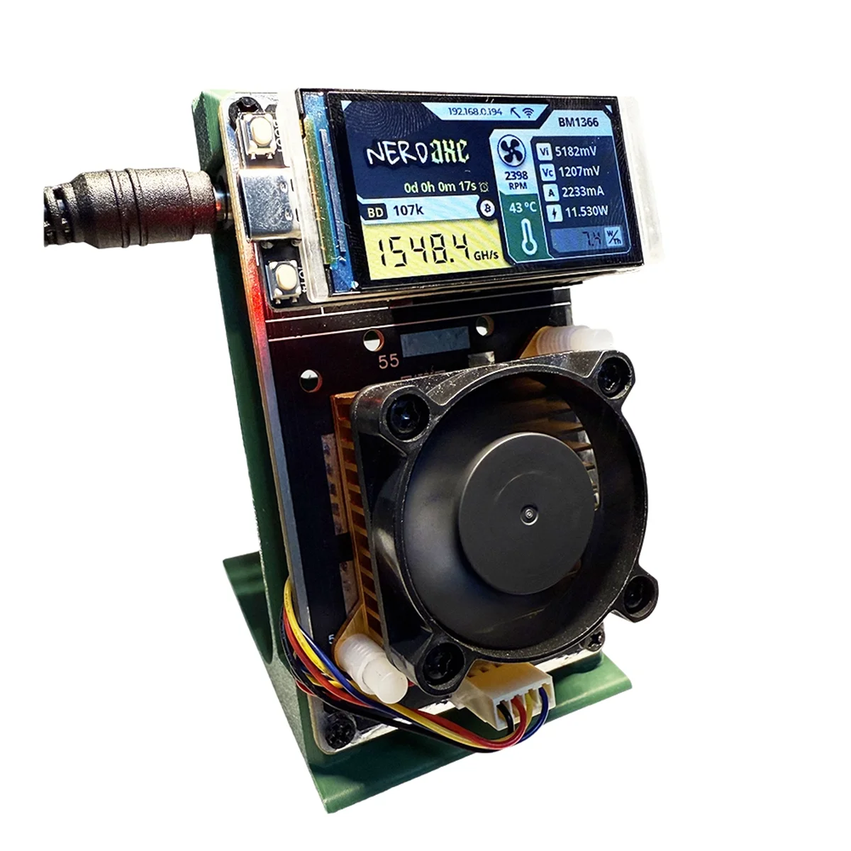 ATP-NerdAxe NerdMiner 500Gh/S BM1366 ASIC Chip Vertical Miner Solo Lottery BTC Miner Lottery Mining Miner EU PLUG
ATP-NerdAxe NerdMiner 500Gh/S BM1366 ASIC Chip Vertical Miner Solo Lottery BTC Miner Lottery Mining Miner EU PLUG