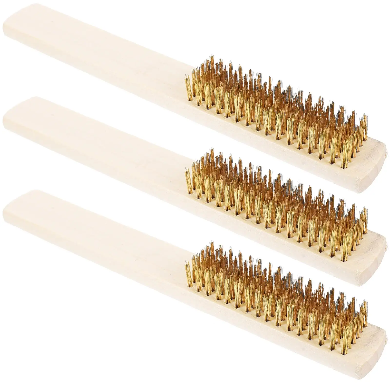 3 pcs Copper Wire Brushes with Walnut Handle for Cleaning Rust Removal 6x16mm Portable Wood Handled Metal Wire Tools
3 pcs Copper Wire Brushes with Walnut Handle for Cleaning Rust Removal 6x16mm Portable Wood Handled Metal Wire Tools