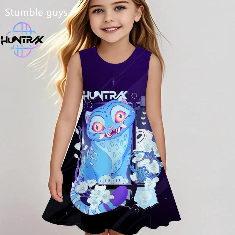 Kpop Demon Hunters Children's Dress Summer Girls Anime Cartoon Fun Beach Dress Casual Sleepwear
Kpop Demon Hunters Children's Dress Summer Girls Anime Cartoon Fun Beach Dress Casual Sleepwear