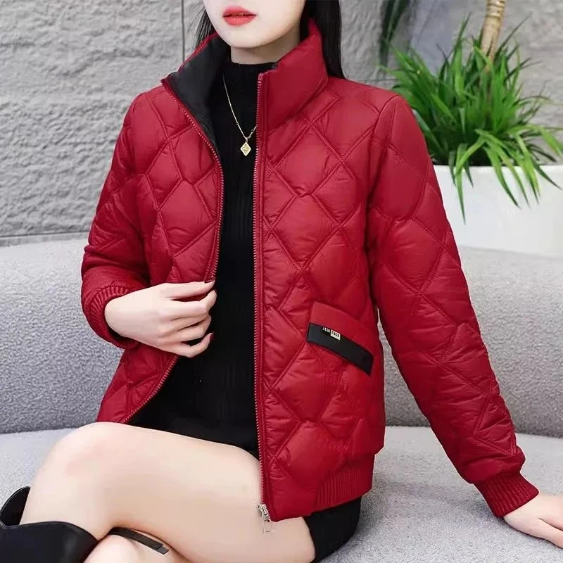 Thin Down Coat Women Parkas 2026 Autumn Winter New Slim Warm Cotton Padded Coat Short Cardigan Outwear Thick Female Overcoat Top
Thin Down Coat Women Parkas 2026 Autumn Winter New Slim Warm Cotton Padded Coat Short Cardigan Outwear Thick Female Overcoat Top