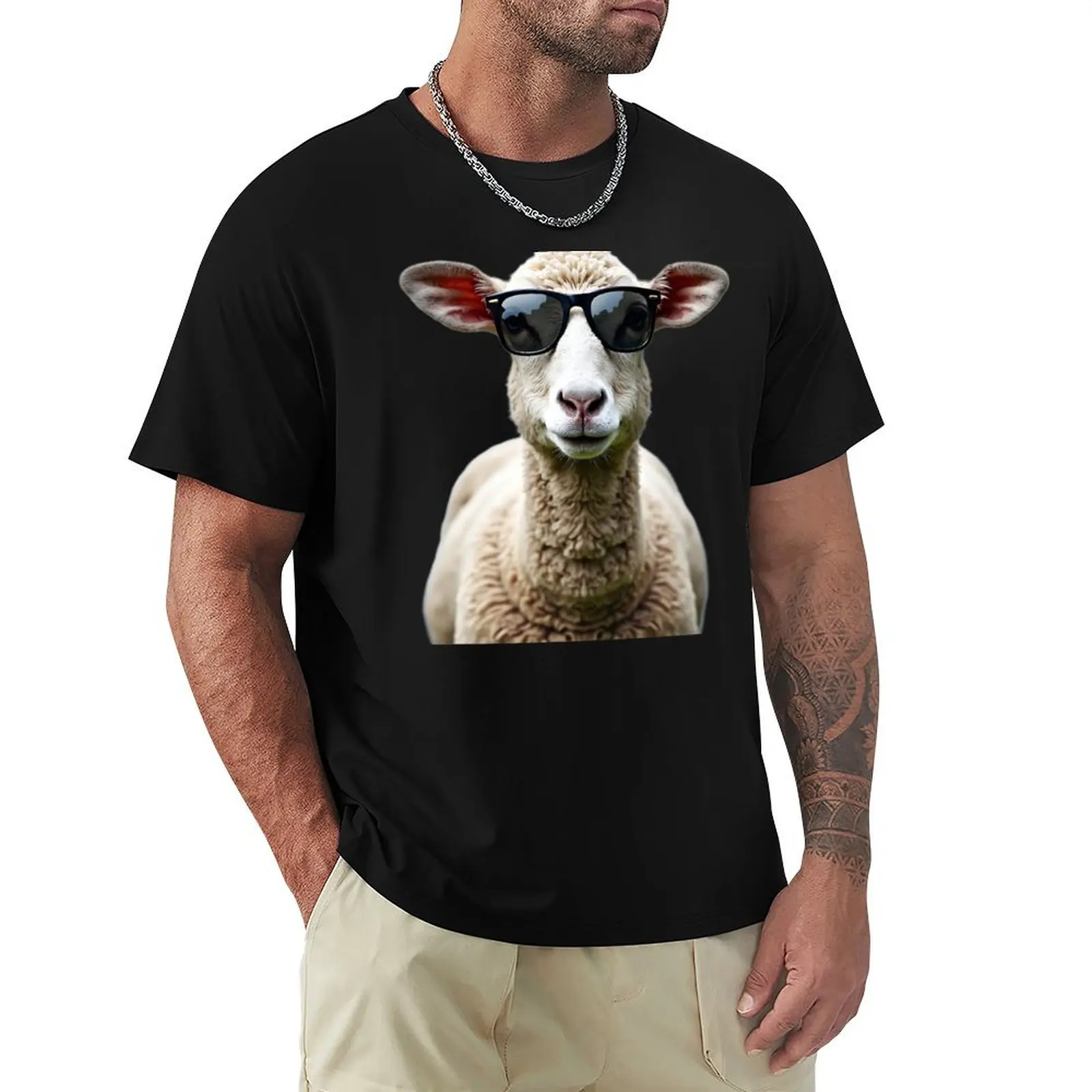 Funny cool Sheep wearing sunglasses T-Shirt Functional Casual Short Sleeve Tee
Funny cool Sheep wearing sunglasses T-Shirt Functional Casual Short Sleeve Tee