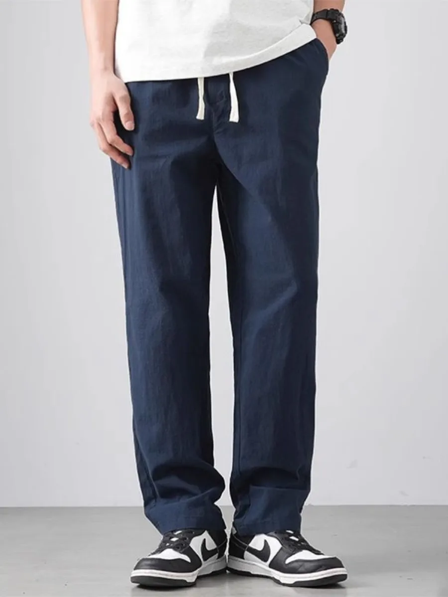 Men's Casual Linen Pants Loose Fit Thin Breathable Summer Straight Leg Cotton Linen Trousers Nine Points Long Pants
Men's Casual Linen Pants Loose Fit Thin Breathable Summer Straight Leg Cotton Linen Trousers Nine Points Long Pants