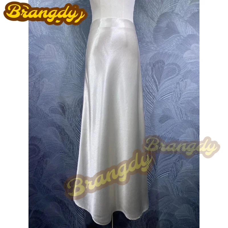 Brangdy 2025 Summer New Elastic Waist Acetate Solid Color Long Skirt In Stock Real Shot
Brangdy 2025 Summer New Elastic Waist Acetate Solid Color Long Skirt In Stock Real Shot
