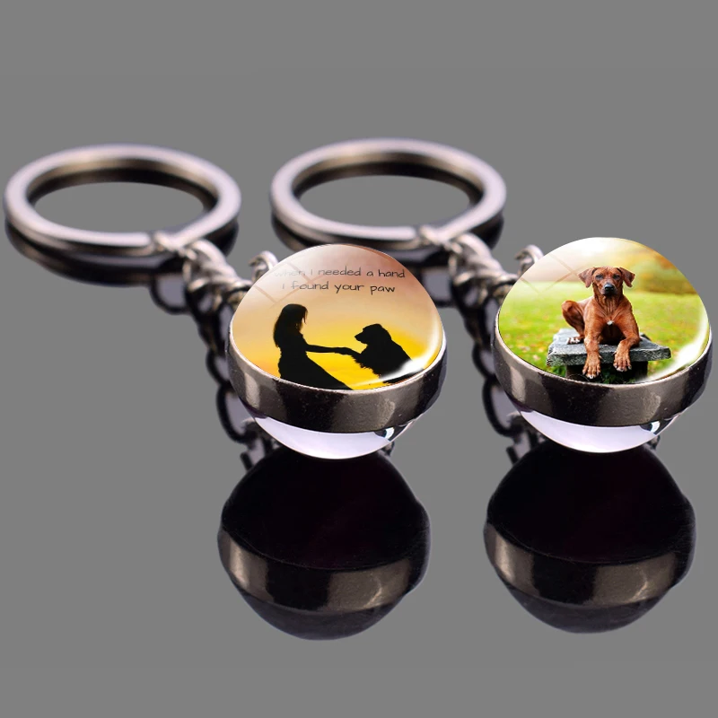 Fashion Ladies Keychain Pet Dog Pattern Key Ring Animal Dog Glass Ball Pendant Jewelry Keyring Jewelry Gift Pendant for Friend
Fashion Ladies Keychain Pet Dog Pattern Key Ring Animal Dog Glass Ball Pendant Jewelry Keyring Jewelry Gift Pendant for Friend