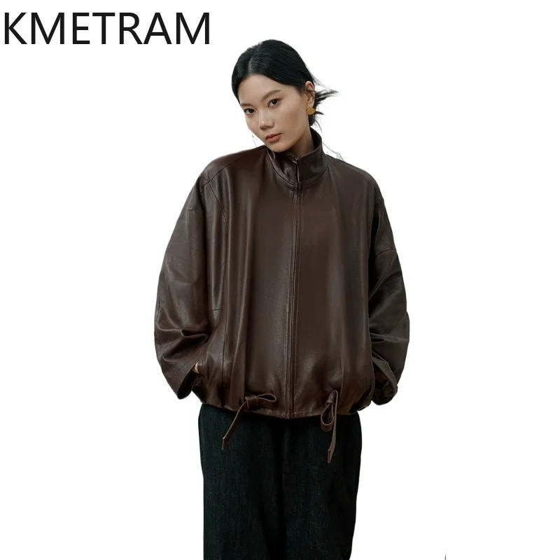KMETRAM Genuine Italy Sheepskin Leather Jacket Woman Stand Collar Short Coat Retro Real Leather Jackets 2026 Fall Women Clothing
KMETRAM Genuine Italy Sheepskin Leather Jacket Woman Stand Collar Short Coat Retro Real Leather Jackets 2026 Fall Women Clothing