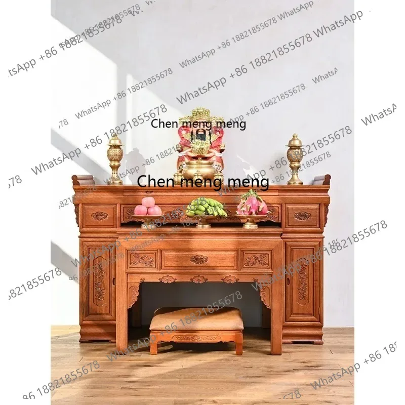 Buddha niche incense table household Chinese shrine solid wood Buddha strip table rural family table offering
Buddha niche incense table household Chinese shrine solid wood Buddha strip table rural family table offering