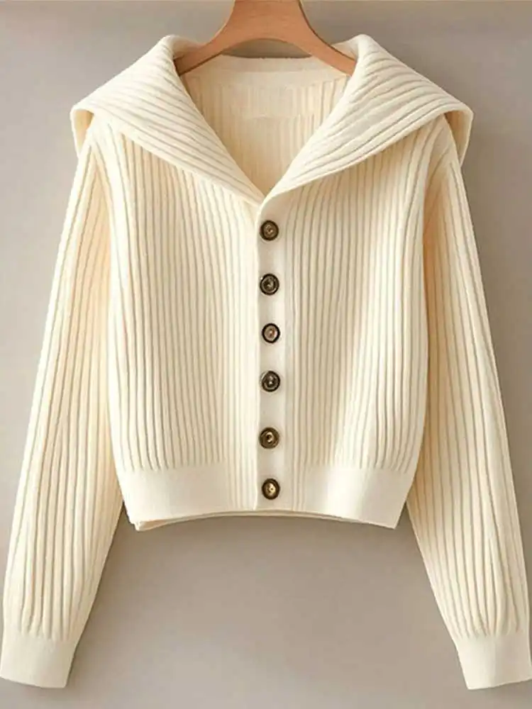Fashionable Retro Lazy Style High-End Knitted Sweater Spring Autumn Small Size Slimming Open Cardigan Top Korean Loose Fit
Fashionable Retro Lazy Style High-End Knitted Sweater Spring Autumn Small Size Slimming Open Cardigan Top Korean Loose Fit