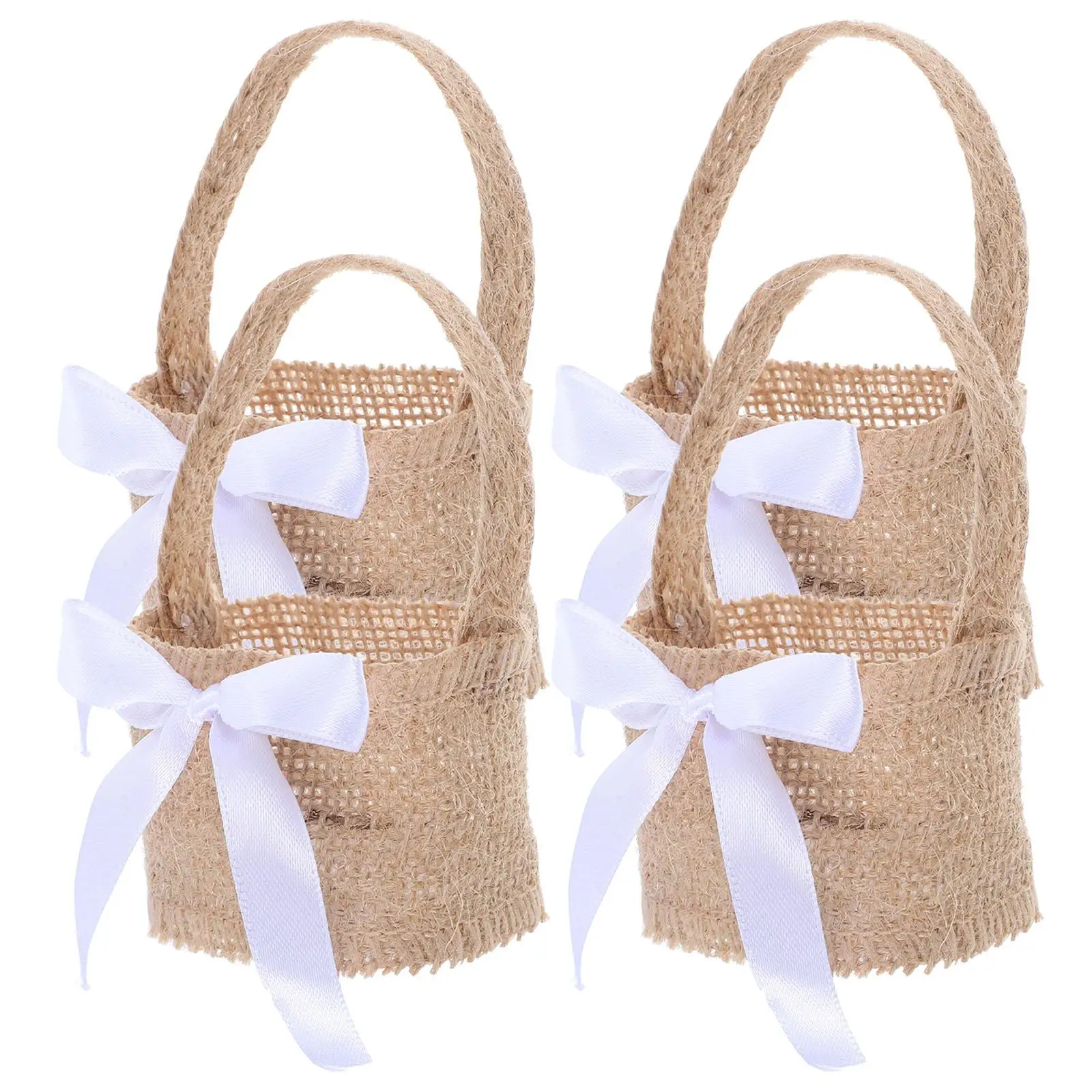 4 Pcs Luggage Bags Burlap Candy Travel Overnight Flower Girls Basket Wedding Favor
4 Pcs Luggage Bags Burlap Candy Travel Overnight Flower Girls Basket Wedding Favor
