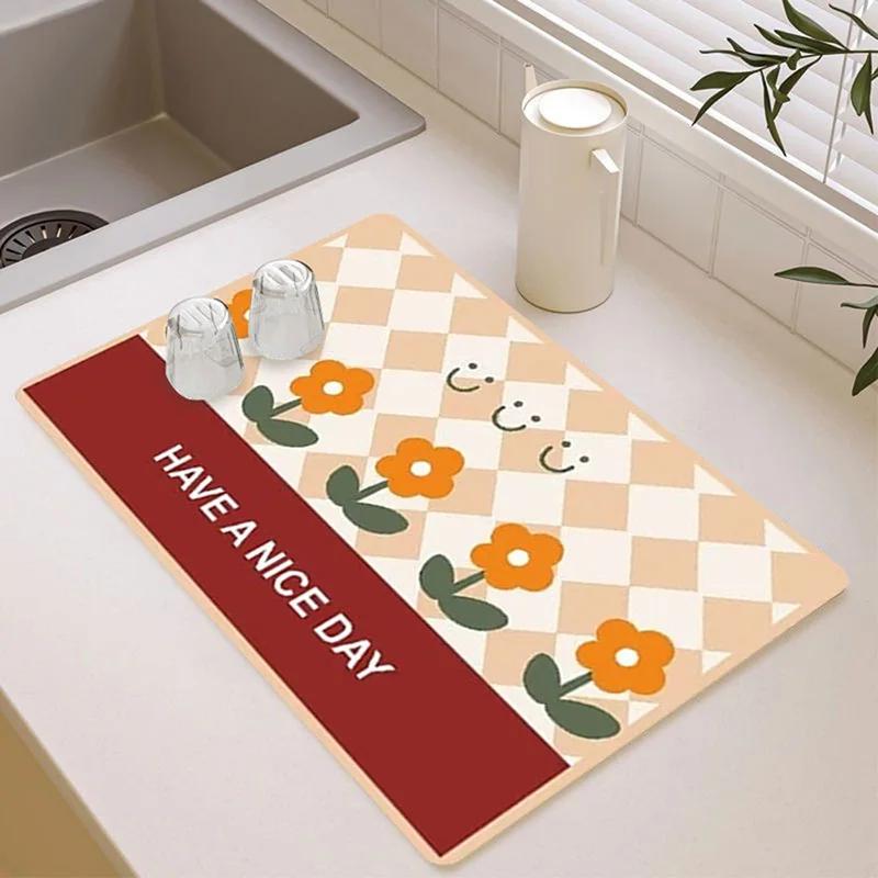 Colorful Flower Dish Drying Mat Non-slip Fitting Desktop Bottle Rugs For Ceramic Cups Coffee Cups
Colorful Flower Dish Drying Mat Non-slip Fitting Desktop Bottle Rugs For Ceramic Cups Coffee Cups