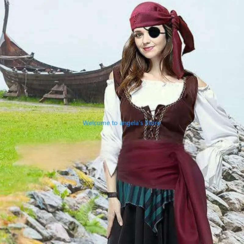 X4YC Halloween Pirate Costume Accessories Pirate Head Scarf Hat Waist Belt Eyepatches
X4YC Halloween Pirate Costume Accessories Pirate Head Scarf Hat Waist Belt Eyepatches