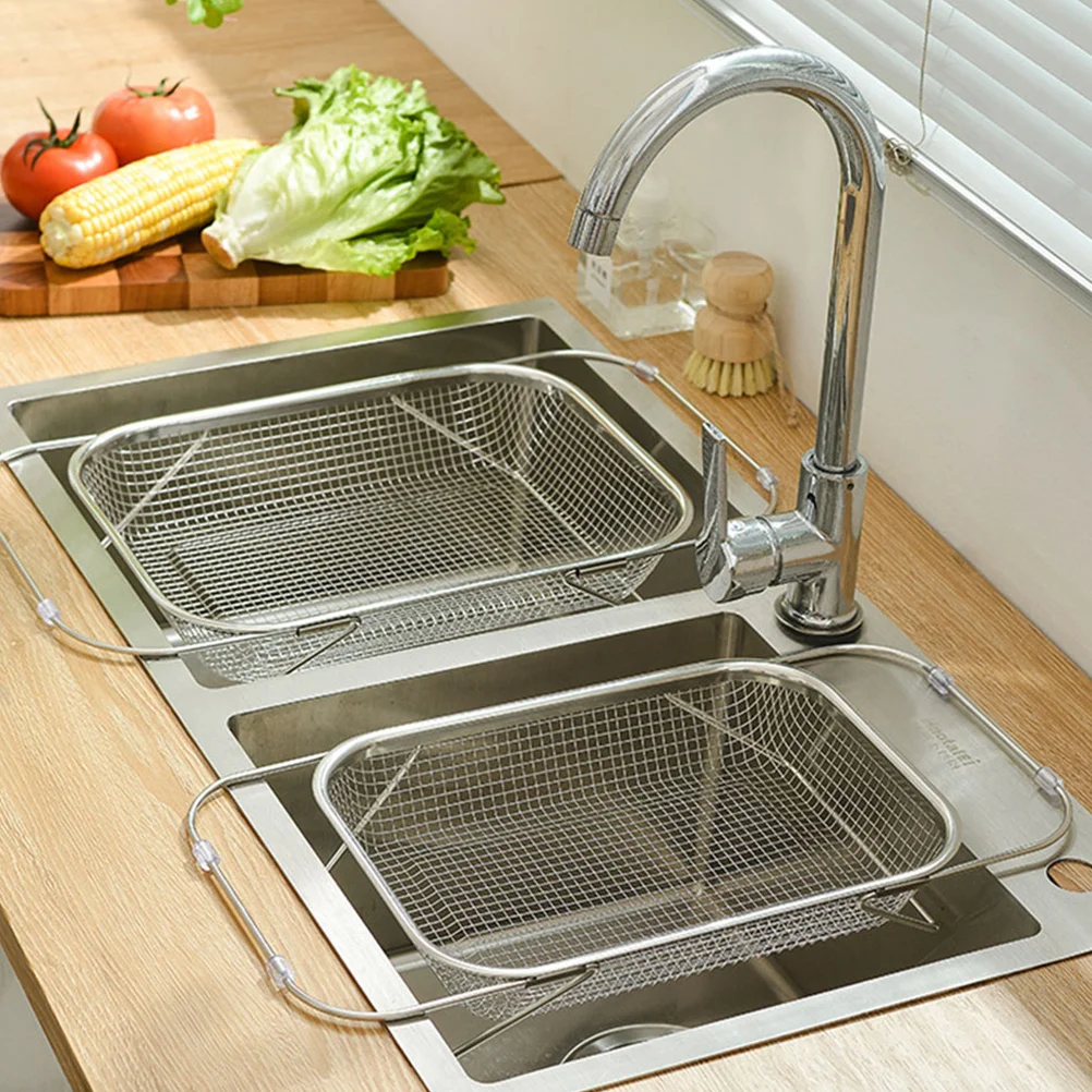 Extendable Sink Basket Stainless Steel Strainer Kitchen Washing Retractable Drainer Large Capacity Dish Drying Fruit Vegetable
Extendable Sink Basket Stainless Steel Strainer Kitchen Washing Retractable Drainer Large Capacity Dish Drying Fruit Vegetable