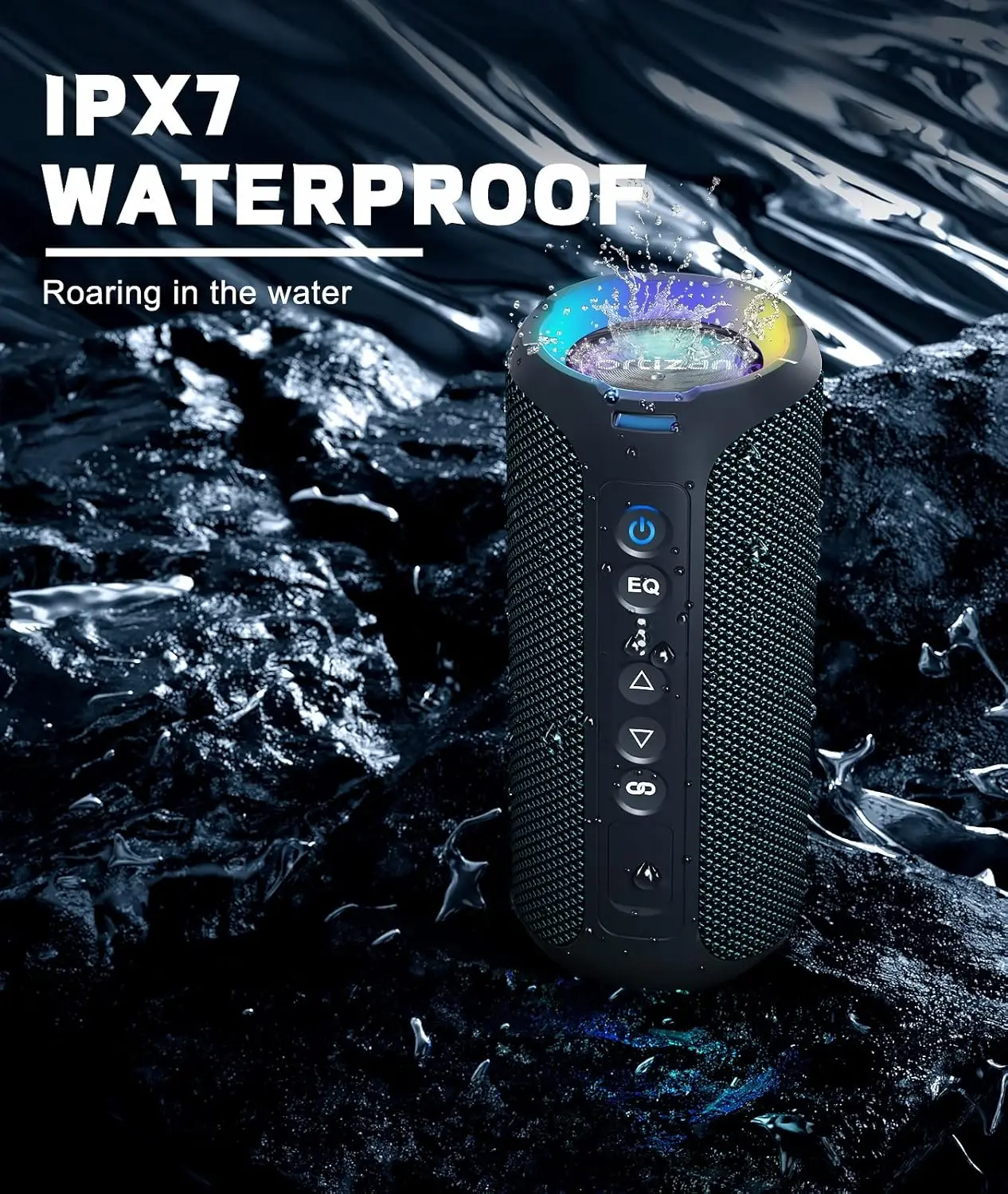 Ortizan X8 Pro Loud Stereo Portable Speaker, 40W Wireless Speaker, Shower Speakers Featuring Deep Bass, LED Light, 30H Battery
Ortizan X8 Pro Loud Stereo Portable Speaker, 40W Wireless Speaker, Shower Speakers Featuring Deep Bass, LED Light, 30H Battery