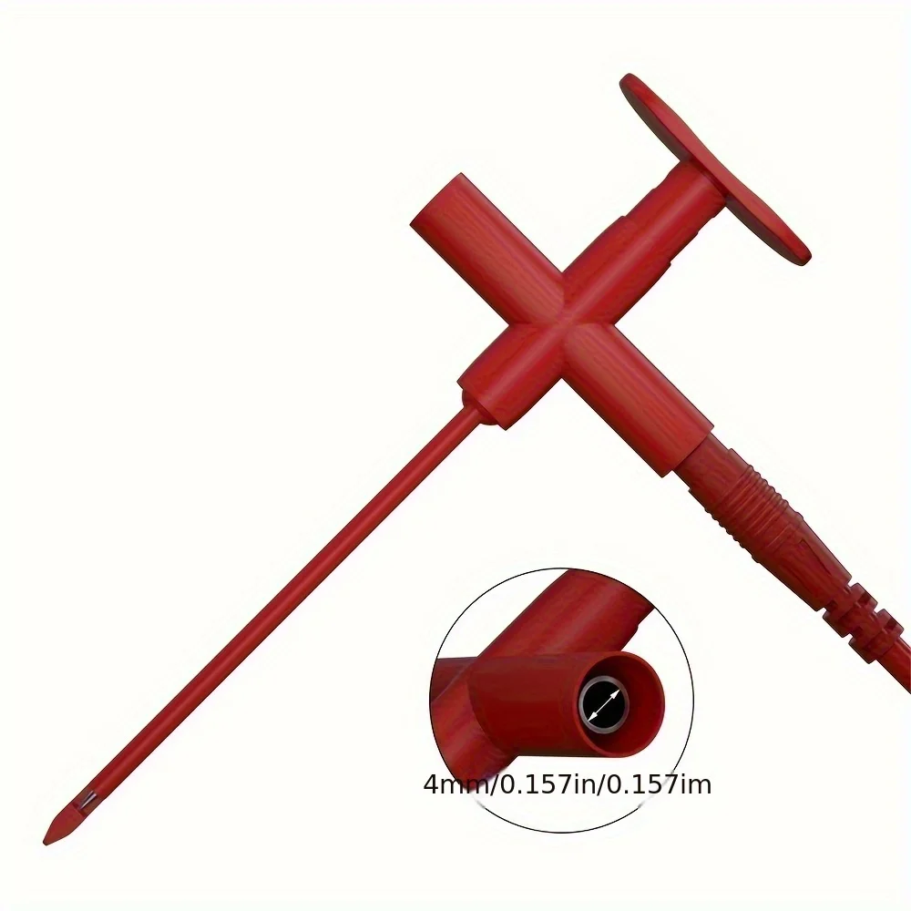 Test Hook Clip Insulated Non-destructive Puncture Probe Built-in Spring Compatible with 4mm Banana Connector
Test Hook Clip Insulated Non-destructive Puncture Probe Built-in Spring Compatible with 4mm Banana Connector