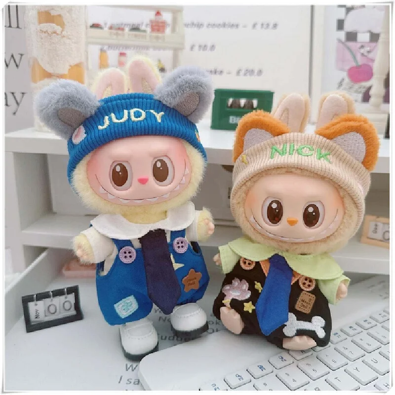 Roupas apenas para 17cm labubu acessórios de roupas boneca pelúcia dos desenhos animados raposa coelho detetive conjunto macacão
Roupas apenas para 17cm labubu acessórios de roupas boneca pelúcia dos desenhos animados raposa coelho detetive conjunto macacão