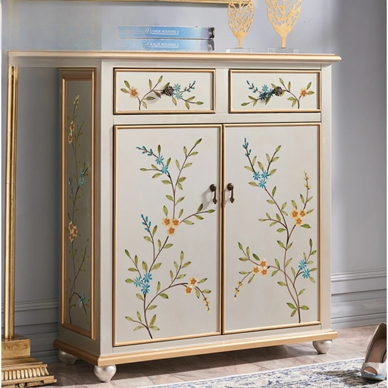 Painted shoe cabinet household door simple modern entry small apartment American entrance storage cabinet furniture
Painted shoe cabinet household door simple modern entry small apartment American entrance storage cabinet furniture