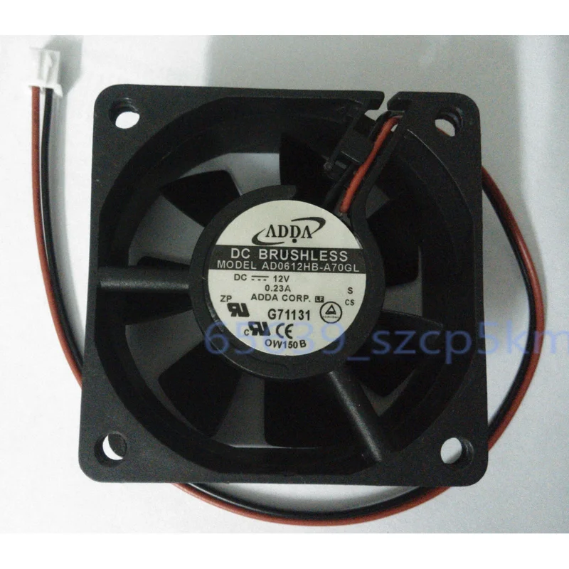 Y+FOR ADDA AD0612HB-A70GL DC12V 0.23A 60x60x25mm 2 Pin Case/CPU Cooling Fan
Y+FOR ADDA AD0612HB-A70GL DC12V 0.23A 60x60x25mm 2 Pin Case/CPU Cooling Fan