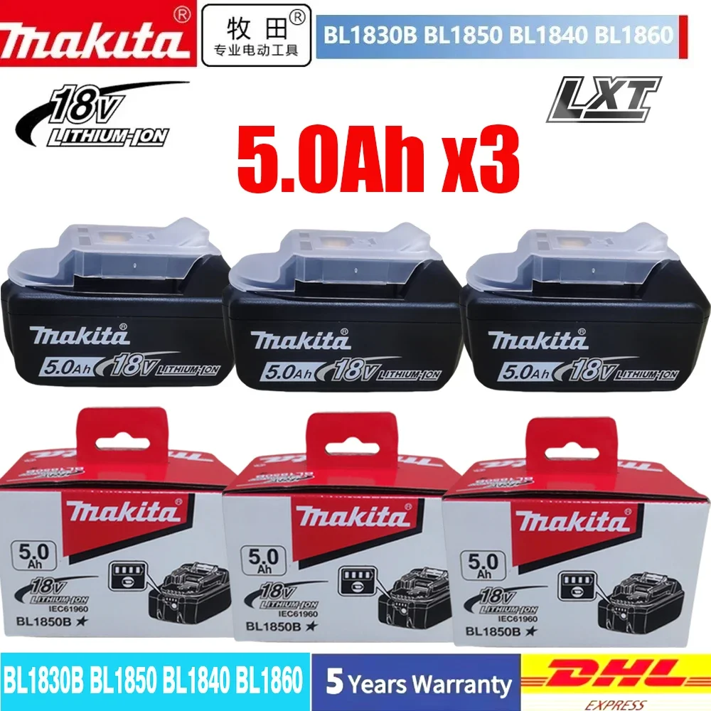 Original Makita 18V 6.0Ah rechargeable battery,fast charging,long battery life,Makita electric tool BL1830 BL1840 BL1850 battery
Original Makita 18V 6.0Ah rechargeable battery,fast charging,long battery life,Makita electric tool BL1830 BL1840 BL1850 battery