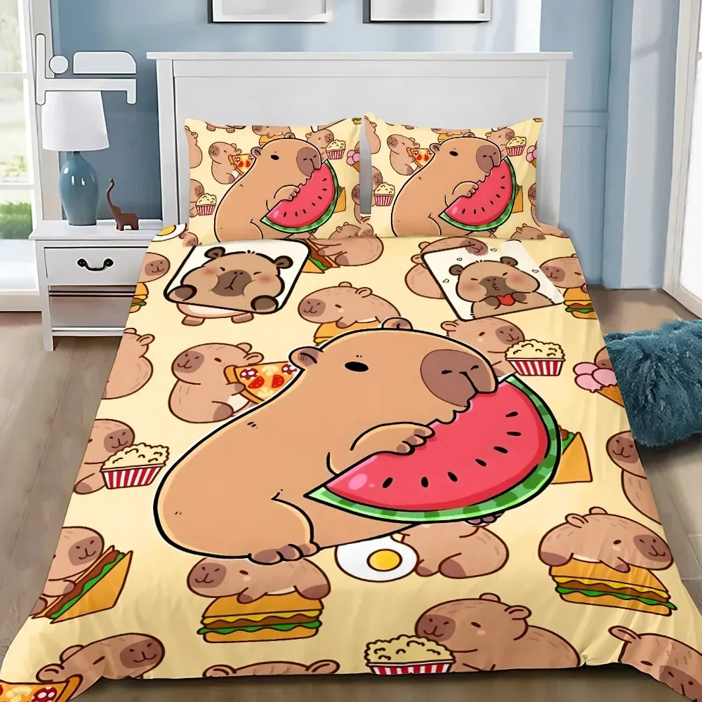 Cute Capybara Duvet Cover Pillowcase Bedding Set Adult Boy Girl Bedroom Decoration Children Gift Single Double Large Size
Cute Capybara Duvet Cover Pillowcase Bedding Set Adult Boy Girl Bedroom Decoration Children Gift Single Double Large Size