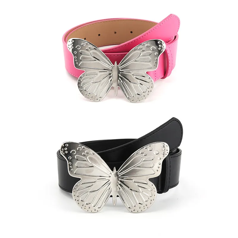 Fashion Women PU Leather Belt Metal Butterfly Buckle Belt y2k Girls Dress Jean Pants Waistbands Lady Retro Belts
Fashion Women PU Leather Belt Metal Butterfly Buckle Belt y2k Girls Dress Jean Pants Waistbands Lady Retro Belts