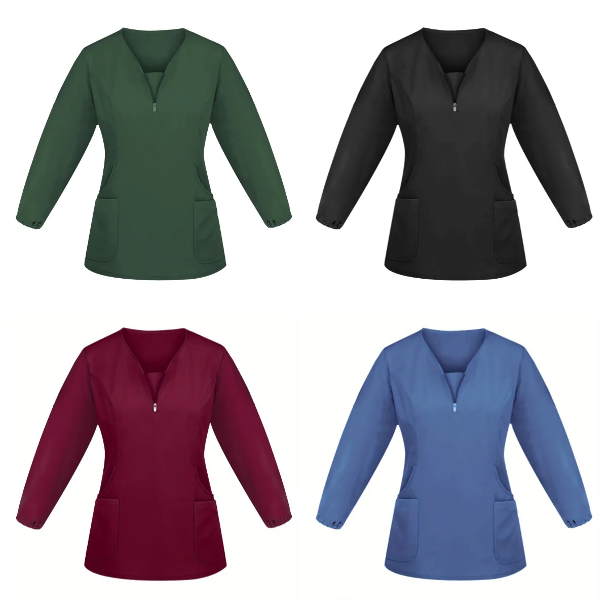 Новая женская домашняя рабочая одежда с длинными рукавами — униформа на молнии с воротником для комфорта и функциональности
Новая женская домашняя рабочая одежда с длинными рукавами — униформа на молнии с воротником для комфорта и функциональности