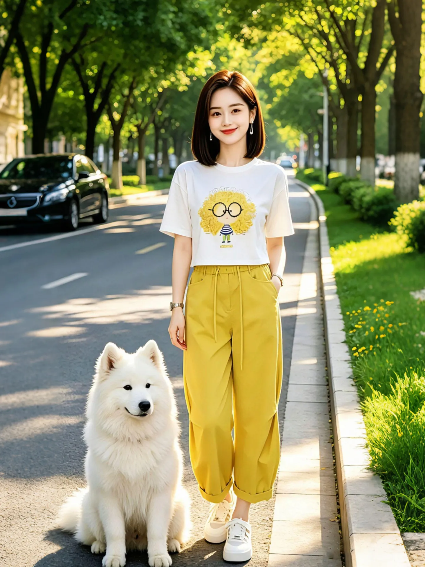 Fashionable Casual Women's Summer Simple Stylish Printed T-shirt Skin-friendly Comfortable Home Outdoor Versatile Two-piece Set
Fashionable Casual Women's Summer Simple Stylish Printed T-shirt Skin-friendly Comfortable Home Outdoor Versatile Two-piece Set