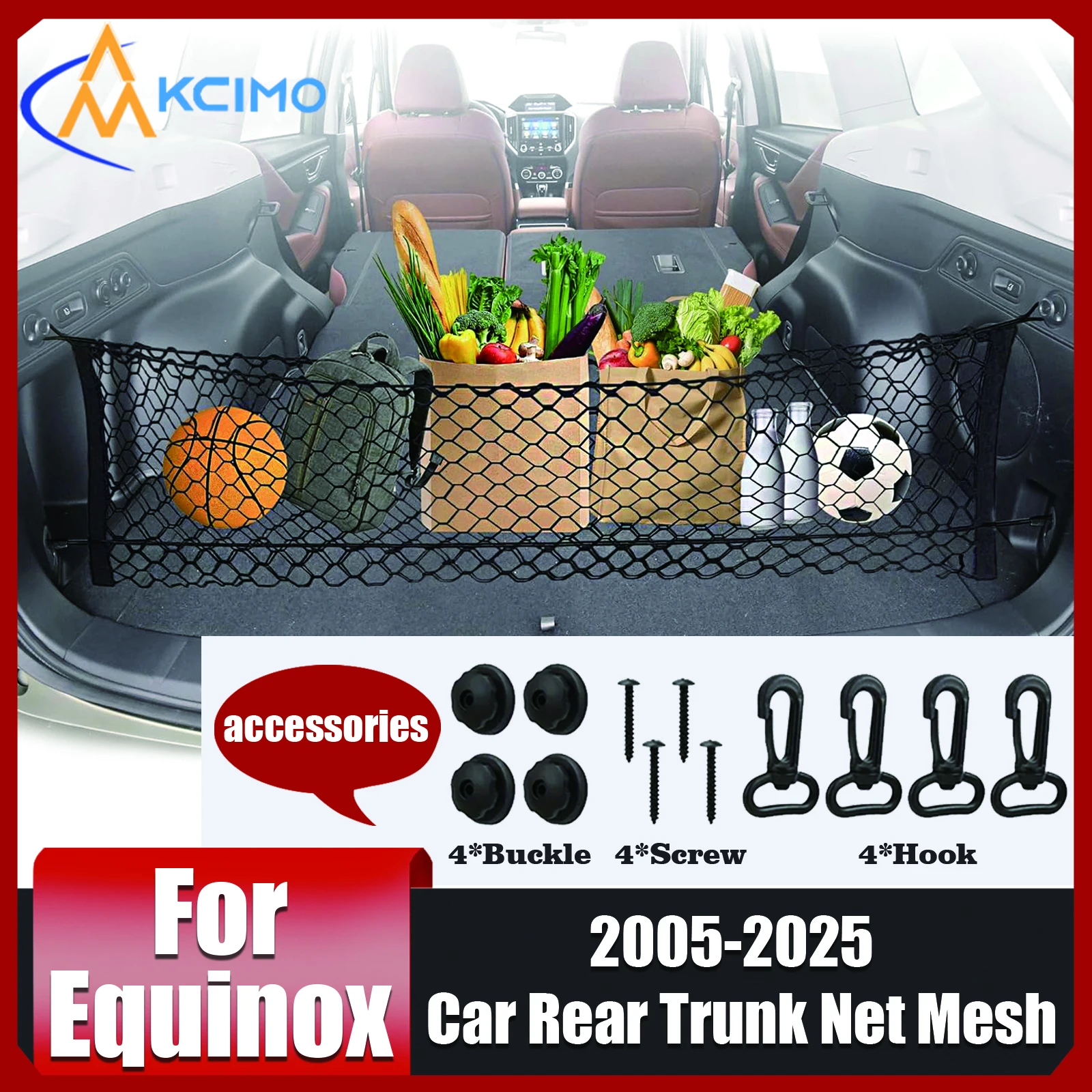 For Chevrolet Equinox 2005-2025 Car Rear Trunk Net Mesh Elastic Nylon Back Cargo Storage Organizer Universal Car Accessories
For Chevrolet Equinox 2005-2025 Car Rear Trunk Net Mesh Elastic Nylon Back Cargo Storage Organizer Universal Car Accessories
