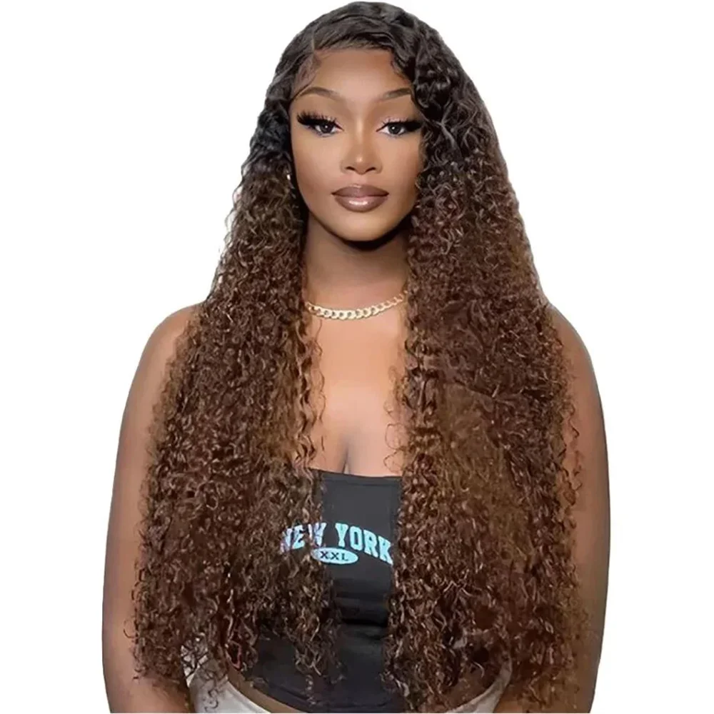 Soft Long 26Inch Kinky Curly Ombre Brown 180 Density Lace Front Wig For Women With Baby Hair Synthetic Preplucked Glueless Daily
Soft Long 26Inch Kinky Curly Ombre Brown 180 Density Lace Front Wig For Women With Baby Hair Synthetic Preplucked Glueless Daily