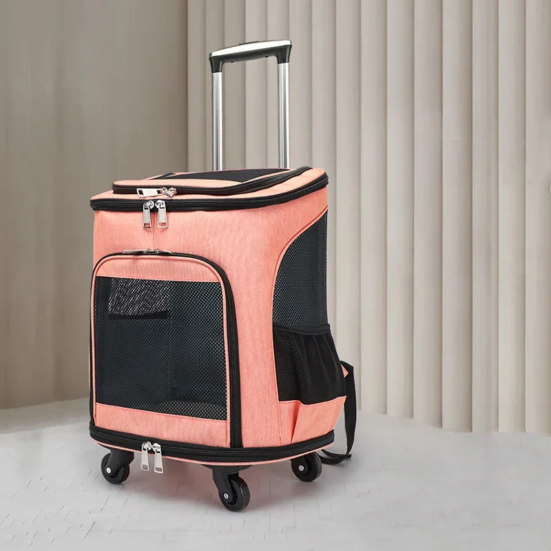 Large Capacity Carrier for Dogs Summer Breathable Pet Backpack Remove The Pull Rod Stroller for Animals Silent Pulley Dog Cage
Large Capacity Carrier for Dogs Summer Breathable Pet Backpack Remove The Pull Rod Stroller for Animals Silent Pulley Dog Cage
