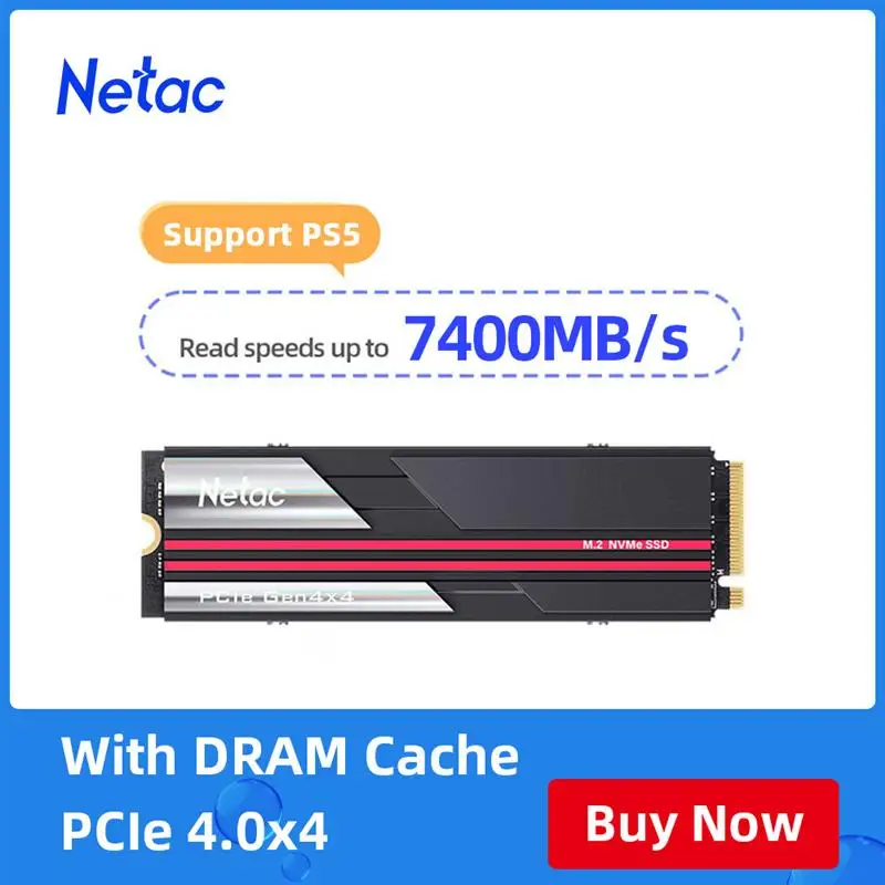 SSD-накопитель Go Netac, 1 ТБ, 2 ТБ, 4 ТБ, M2 NVMe PCIe 4,0x4 M.2 2280 NVMe SSD-накопитель, Внутренний твердотельный диск для PS5
SSD-накопитель Go Netac, 1 ТБ, 2 ТБ, 4 ТБ, M2 NVMe PCIe 4,0x4 M.2 2280 NVMe SSD-накопитель, Внутренний твердотельный диск для PS5