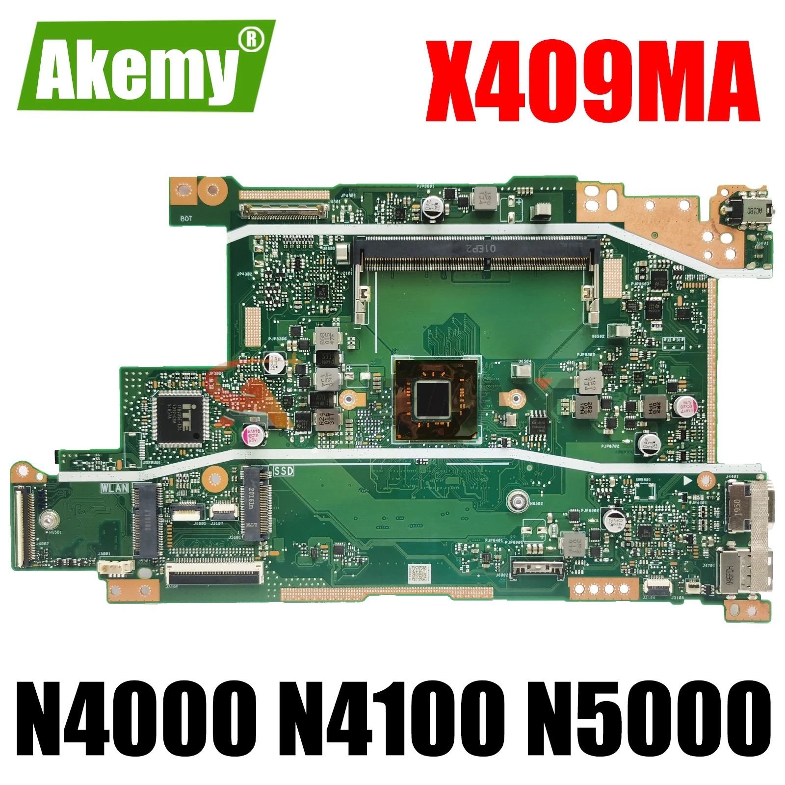 Материнская плата для ASUS VivoBook F509MA A409MA X509MA X409 X409M X409MA X509D, материнская плата для ноутбука N4020 N5000, 2 ГБ 4 ГБ ОЗУ, 100% протестировано
Материнская плата для ASUS VivoBook F509MA A409MA X509MA X409 X409M X409MA X509D, материнская плата для ноутбука N4020 N5000, 2 ГБ 4 ГБ ОЗУ, 100% протестировано
