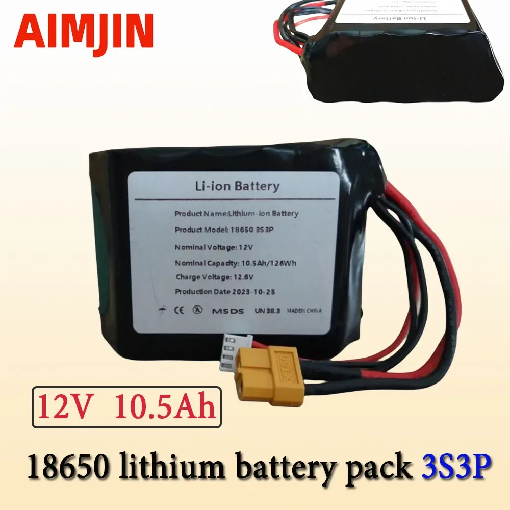 Для разных ру самолет квадротор XT60 3S3P 12V 10.5Ah 12,6 V перезаряжаемая литий-ионная батарея UAV высокой емкости
Для разных ру самолет квадротор XT60 3S3P 12V 10.5Ah 12,6 V перезаряжаемая литий-ионная батарея UAV высокой емкости