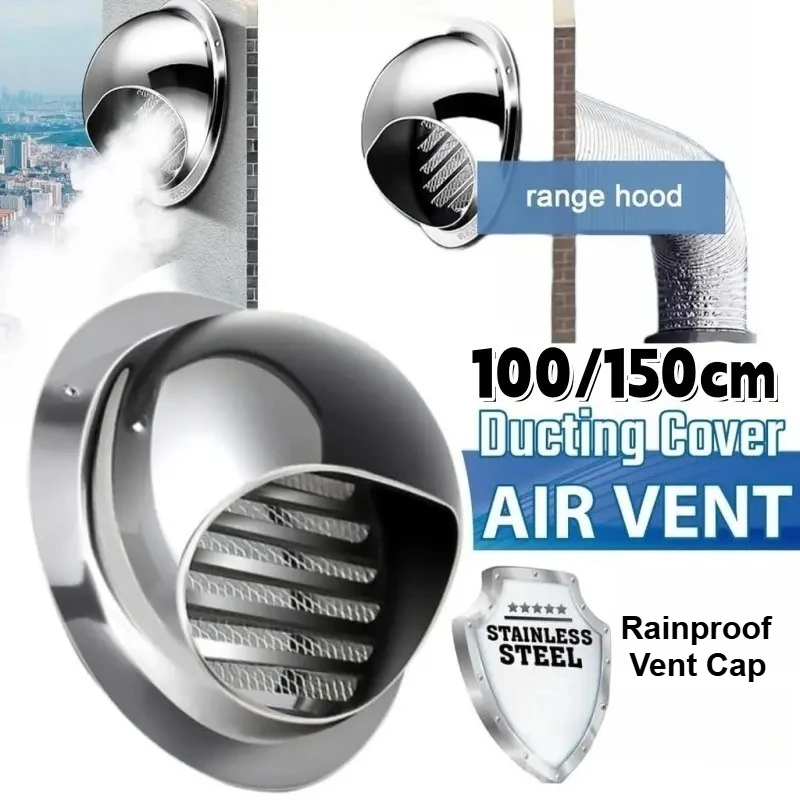 Ветрозащитная крышка-колпак из нержавеющей стали для вытяжки/вентиляционного отверстия, для кухни/стены/потолка, бытовая
Ветрозащитная крышка-колпак из нержавеющей стали для вытяжки/вентиляционного отверстия, для кухни/стены/потолка, бытовая