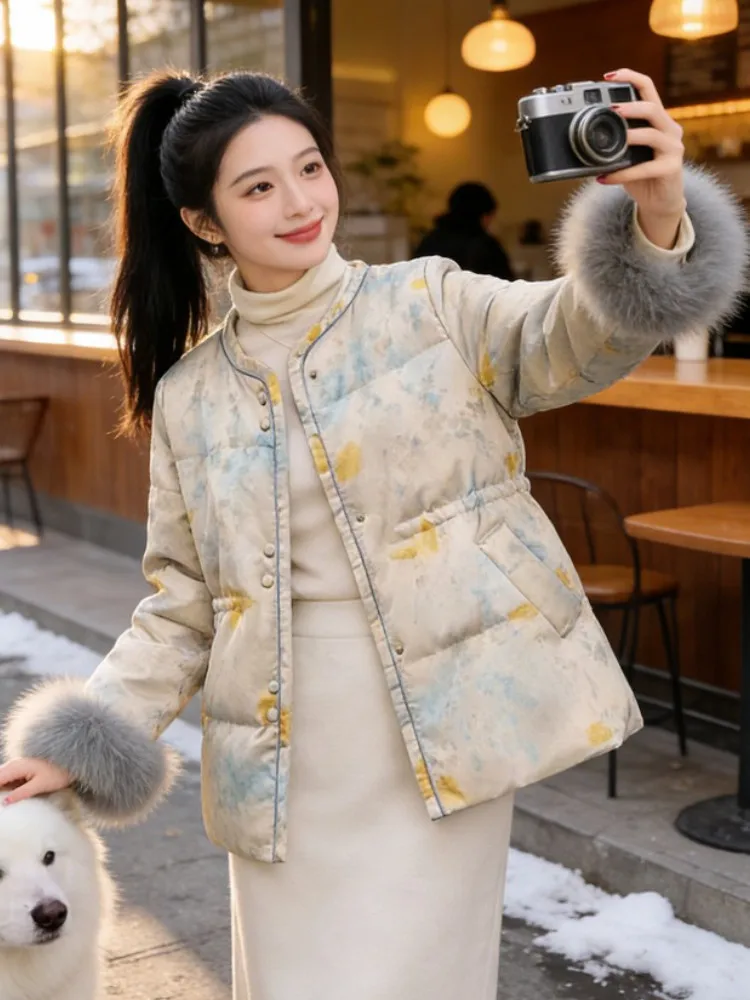 New Chinese Sle Slimming Waist down Jaet Women's Winter Mid-Length Cotton Padded Coat Beautiful Sli Youthful Outerwear
New Chinese Sle Slimming Waist down Jaet Women's Winter Mid-Length Cotton Padded Coat Beautiful Sli Youthful Outerwear