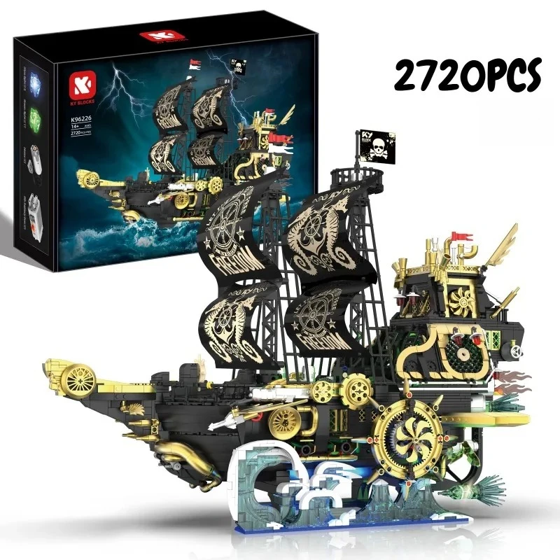 2720PCS Creative Steampunk Pirate Ship Model Building Blocks With Powered Device Construction Bricks Toy Gift For Children Adult
2720PCS Creative Steampunk Pirate Ship Model Building Blocks With Powered Device Construction Bricks Toy Gift For Children Adult
