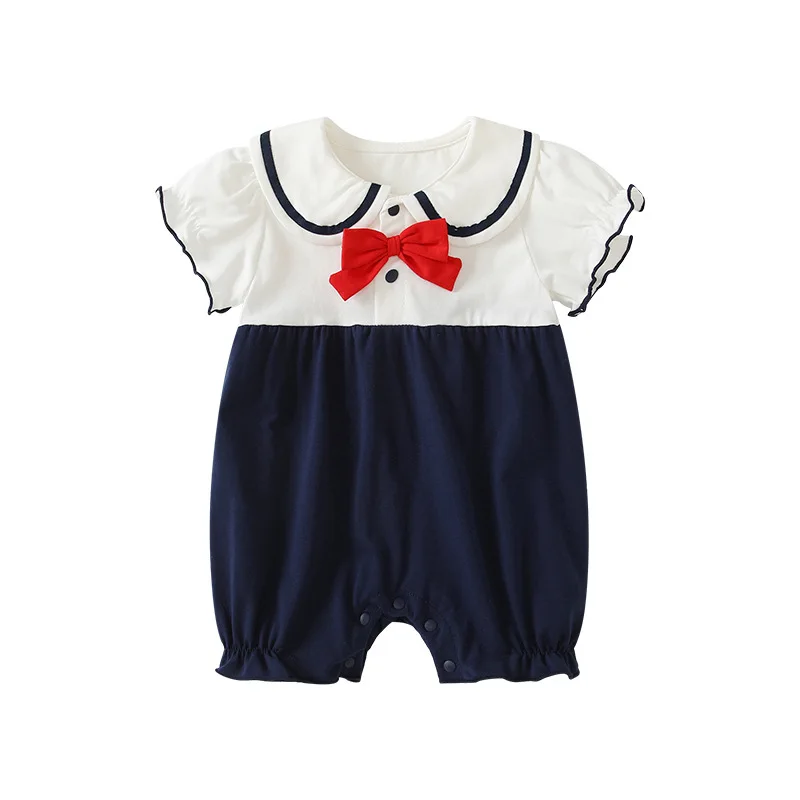 MINISO Summer Baby Girl Doll Collar Short Sleeve Romper Thin Cotton Soft Skin friendly Newborn Daily Clothes 0-1 Years Bodysuits
MINISO Summer Baby Girl Doll Collar Short Sleeve Romper Thin Cotton Soft Skin friendly Newborn Daily Clothes 0-1 Years Bodysuits