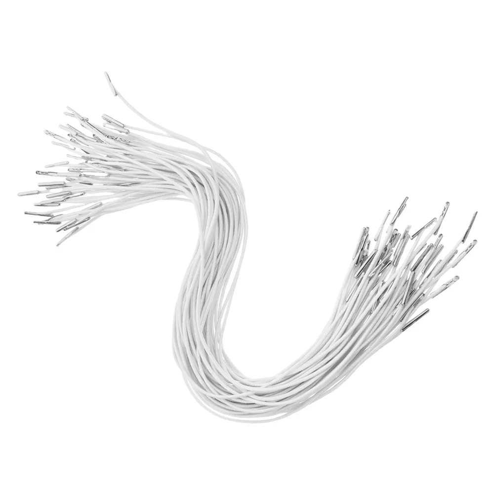 100pcs Hoodie Laces Elastic Barbed Cords Loop For Craft Bookbinding Badge Holder Diy Clothing White Cord Mask Tie Party Hat 
100pcs Hoodie Laces Elastic Barbed Cords Loop For Craft Bookbinding Badge Holder Diy Clothing White Cord Mask Tie Party Hat