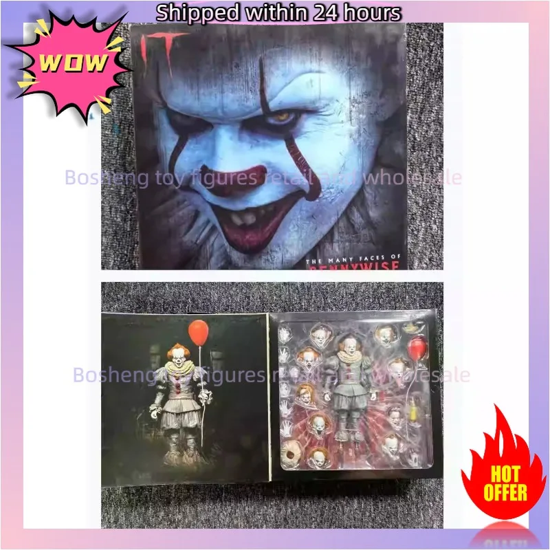 NECA The Many Faces of Pennywise Action Figure Change Face Pennywise Toys Collectible Model Birthday Gift
NECA The Many Faces of Pennywise Action Figure Change Face Pennywise Toys Collectible Model Birthday Gift