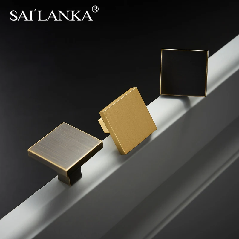 SAILANKA Solid Brass Square Handles Wardrobe Cupboard Pull Nordic Furniture Armario Drawer Knob European Modern Hardware Handle
SAILANKA Solid Brass Square Handles Wardrobe Cupboard Pull Nordic Furniture Armario Drawer Knob European Modern Hardware Handle