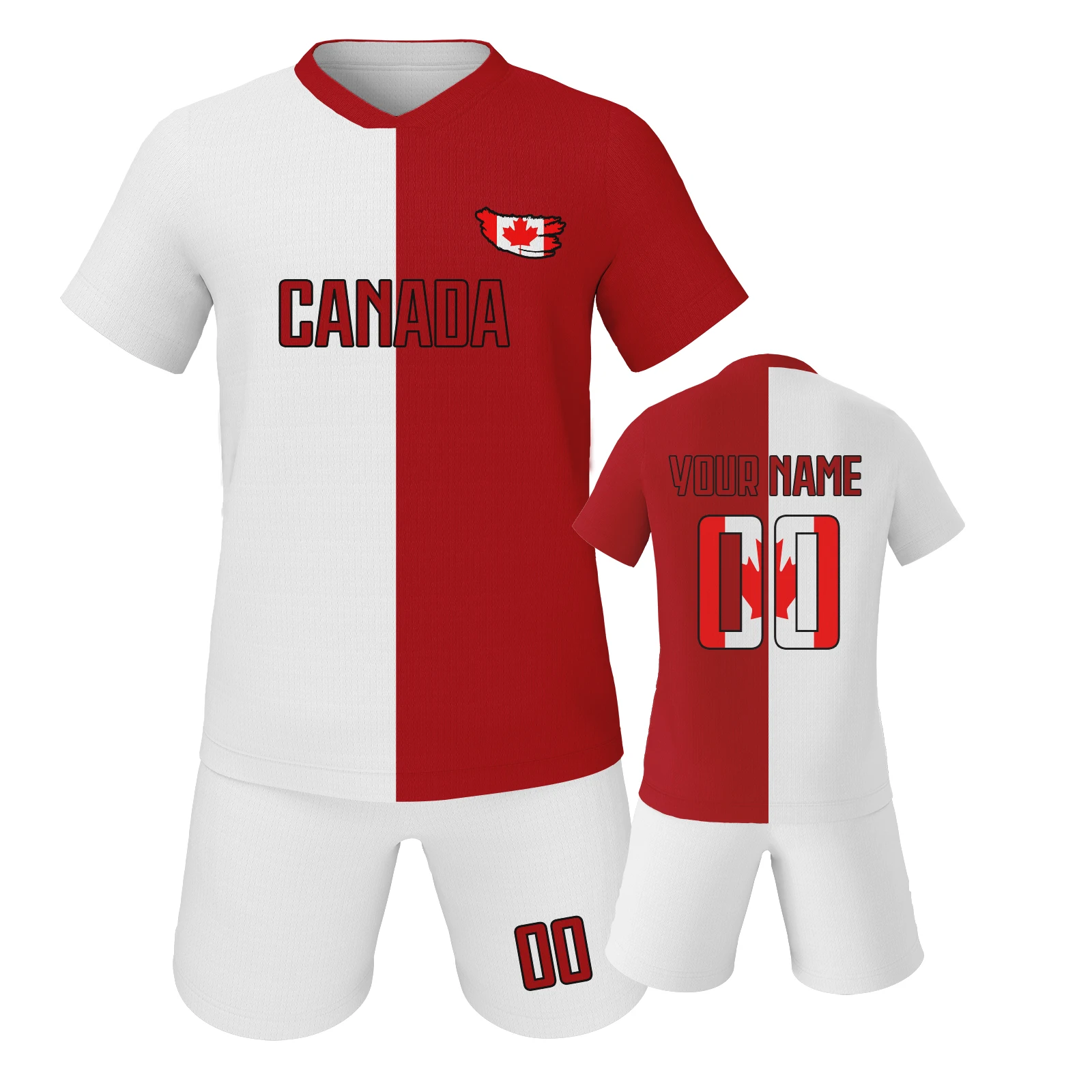 Personalized Canada Soccer Uniform for Kids Custom Youth Jersey and Shorts Kit 2025 New 3D Printed Soccer Set
Personalized Canada Soccer Uniform for Kids Custom Youth Jersey and Shorts Kit 2025 New 3D Printed Soccer Set