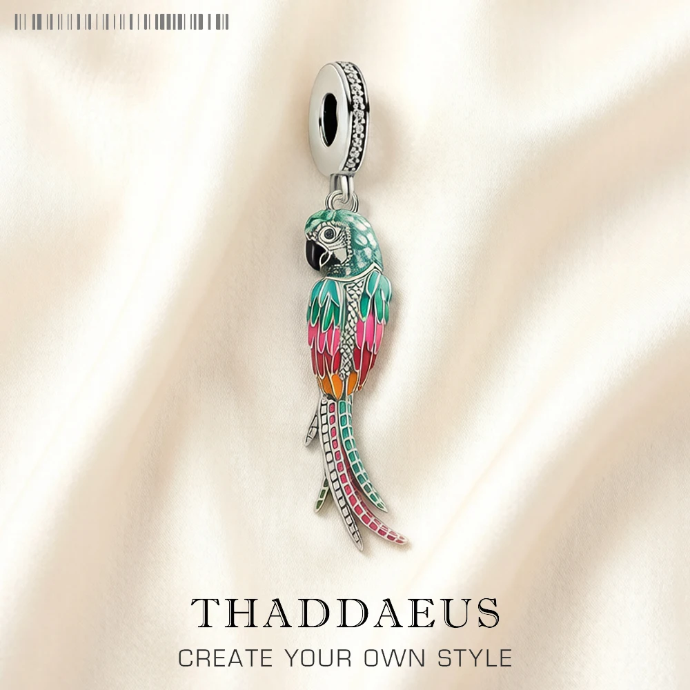 Colorful Striking Parrot Pendant 925 Sterling Silver Dangle Charm Women New Fine Jewelry
Colorful Striking Parrot Pendant 925 Sterling Silver Dangle Charm Women New Fine Jewelry