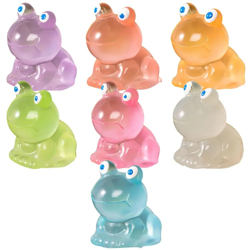 7 Pcs Mini Frog Figurines Resin Desk Decor Home Office Accessories Luminous Frog Sculptures Cute Tiny Frogs
7 Pcs Mini Frog Figurines Resin Desk Decor Home Office Accessories Luminous Frog Sculptures Cute Tiny Frogs