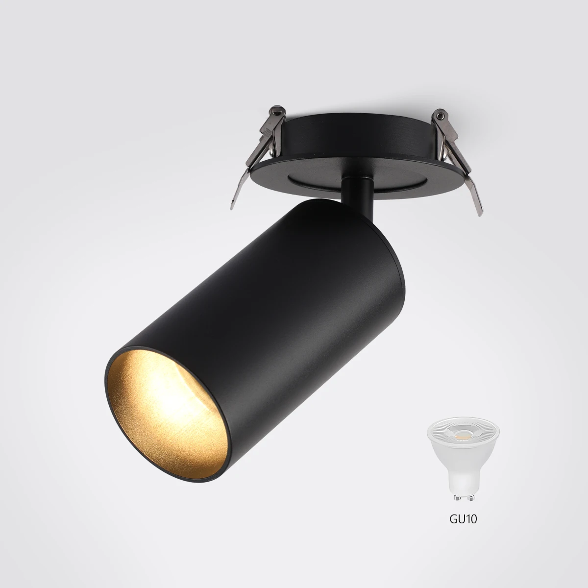 Embedded GU10 Replaceabl Ceiling LED Spotlight Industrial Black White Rotatable Foldable Bedroom Store Aisle Fixture Downlight
Embedded GU10 Replaceabl Ceiling LED Spotlight Industrial Black White Rotatable Foldable Bedroom Store Aisle Fixture Downlight
