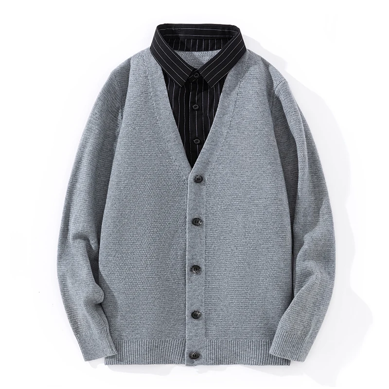 Men's Knitted Sweater Casual irt Collar V-Ne Midweight Long Sve Anti-Wrinkle Busin Casual Sle Autumn Winter Wear
Men's Knitted Sweater Casual irt Collar V-Ne Midweight Long Sve Anti-Wrinkle Busin Casual Sle Autumn Winter Wear
