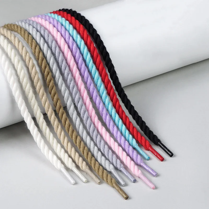 Round Shoelaces 0.6cm Thick Cotton Sports Rope Laces for Sneakers Kids Adult 120/140/160cm Rubber Bands Casual Shoes Accessories
Round Shoelaces 0.6cm Thick Cotton Sports Rope Laces for Sneakers Kids Adult 120/140/160cm Rubber Bands Casual Shoes Accessories