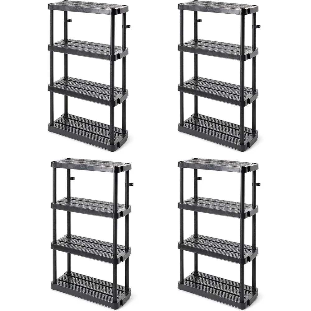 Gracious Living 4 Shel Adjustable Height Medium Duty Storage Unit 14 x 32 x 54.5" Organizer or Home, Garage, Basement, & Laundry
Gracious Living 4 Shel Adjustable Height Medium Duty Storage Unit 14 x 32 x 54.5" Organizer or Home, Garage, Basement, & Laundry