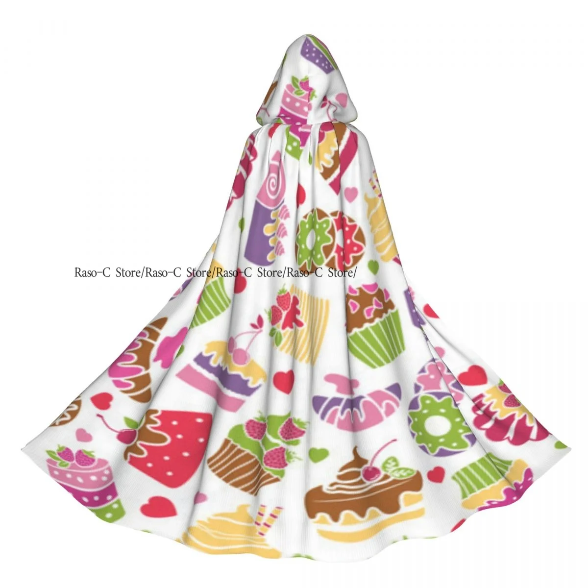 Плащ с капюшоном, плащ унисекс с капюшоном, плащ с узором для выпечки и десертов, накидка ведьмы вампира, костюм для косплея 
Плащ с капюшоном, плащ унисекс с капюшоном, плащ с узором для выпечки и десертов, накидка ведьмы вампира, костюм для косплея