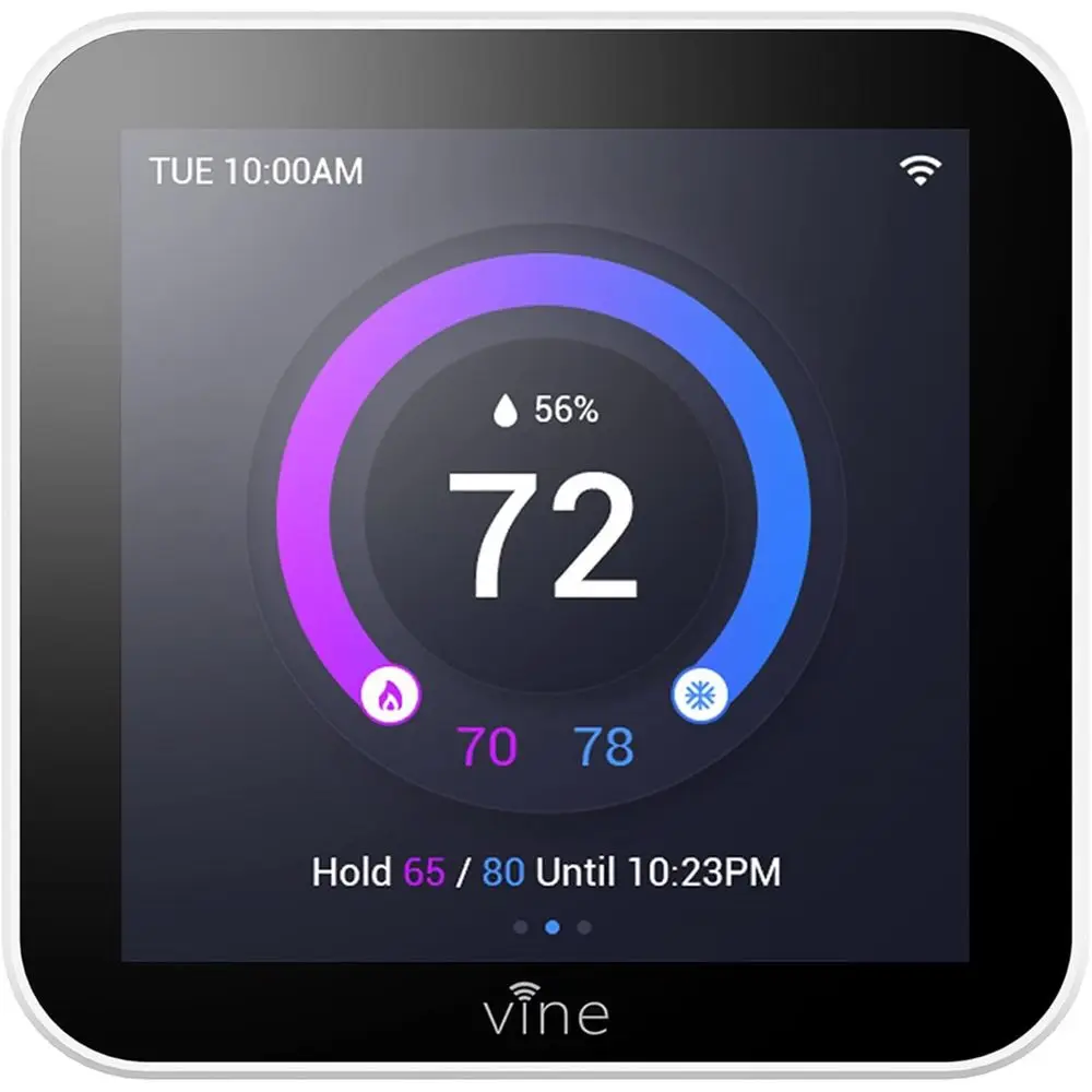 4-Inch Touchscreen Smart Wi-Fi Thermostat with App Control, Energy Saving, Easy Install, Compatible with Alexa, White
4-Inch Touchscreen Smart Wi-Fi Thermostat with App Control, Energy Saving, Easy Install, Compatible with Alexa, White