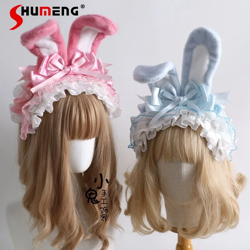 Оригинальная разноцветная повязка на голову в стиле Лолита с милыми заячьими ушками, бантом в горошек, маленьким зайчиком KC, очаровательная повязка для волос, заколка, аксессуар для волос
Оригинальная разноцветная повязка на голову в стиле Лолита с милыми заячьими ушками, бантом в горошек, маленьким зайчиком KC, очаровательная повязка для волос, заколка, аксессуар для волос